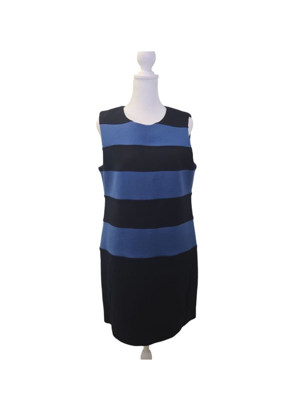 Theory Colorblock Sleeveless Shift Dress Size 12